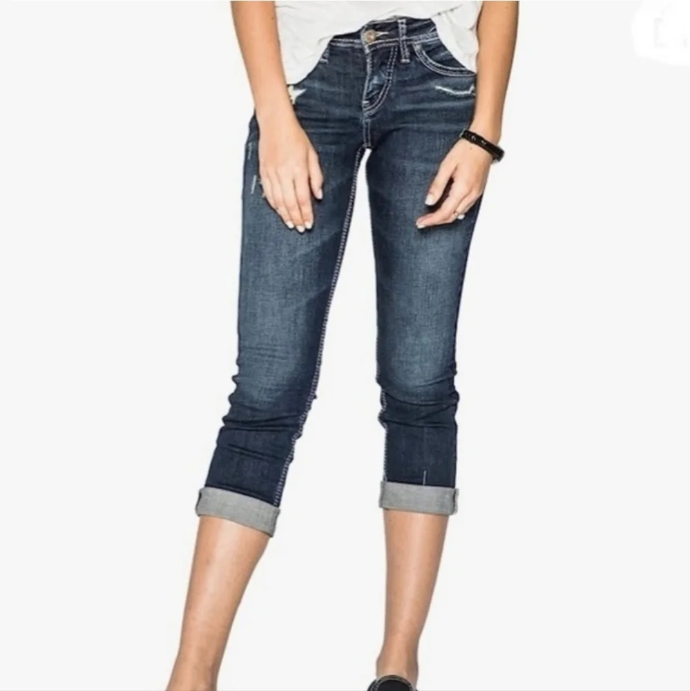 NWOT Silver Suki Capri Jeans - Picture 1 of 12